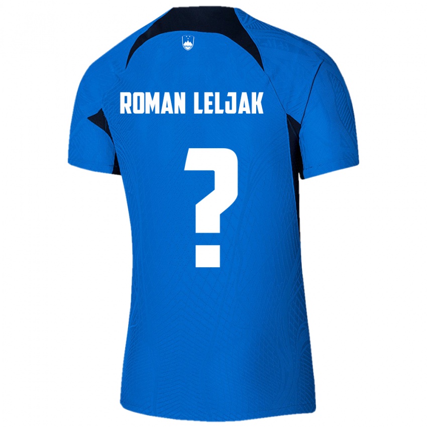 Kinder Slowenien Nejc Roman Leljak #0 Blau Auswärtstrikot Trikot 24-26 T-Shirt Belgien