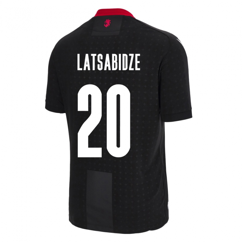 Kinderen Georgia Luka Latsabidze #20 Zwart Uitshirt Uittenue 24-26 T-Shirt België