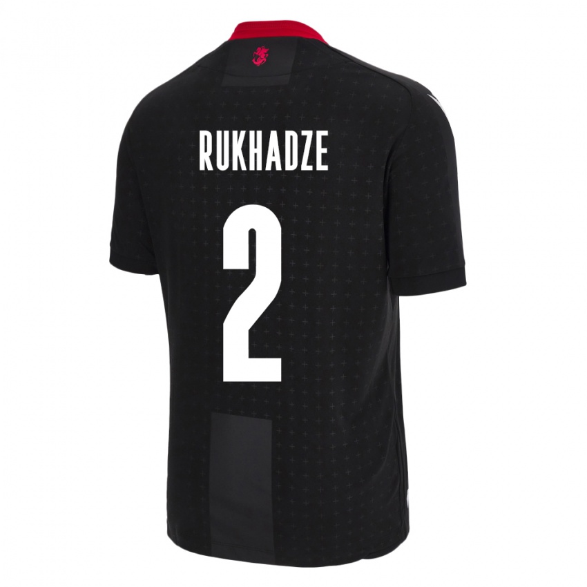 Kinderen Georgia Zurab Rukhadze #2 Zwart Uitshirt Uittenue 24-26 T-Shirt België