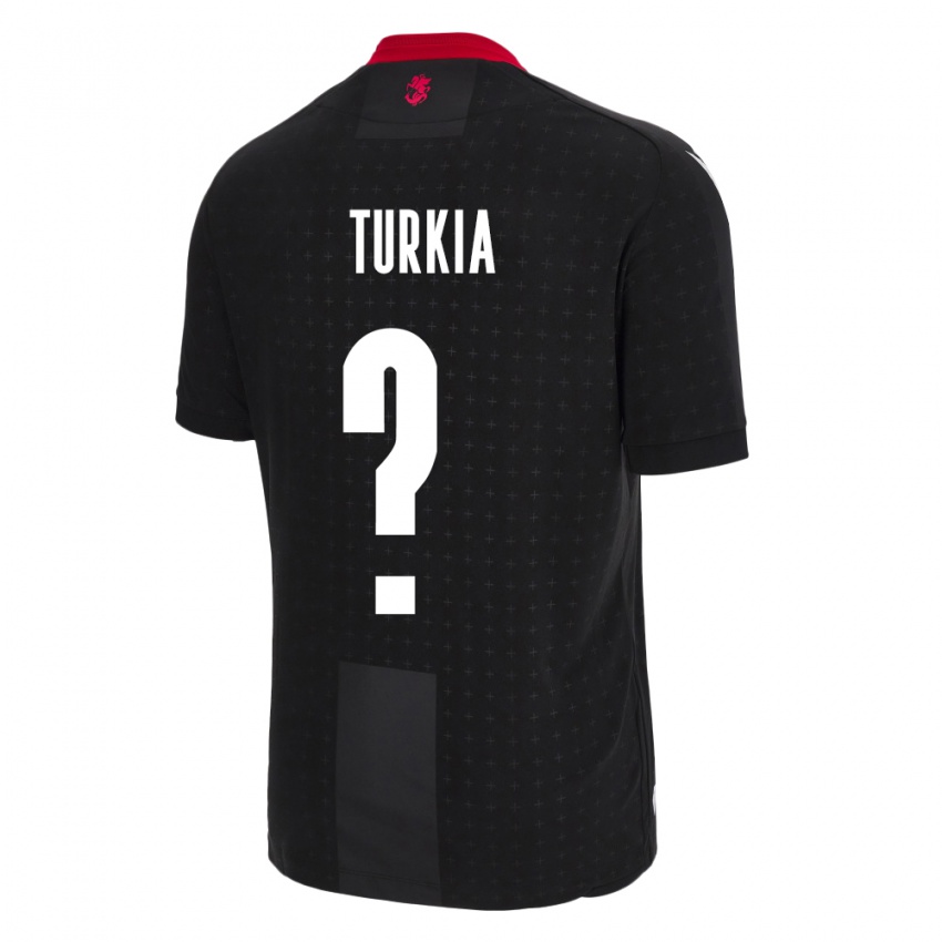 Kinder Georgien Aleksandre Turkia #0 Schwarz Auswärtstrikot Trikot 24-26 T-Shirt Belgien