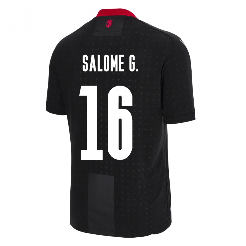 Kinderen Georgia Salome Gasviani #16 Zwart Uitshirt Uittenue 24-26 T-Shirt België