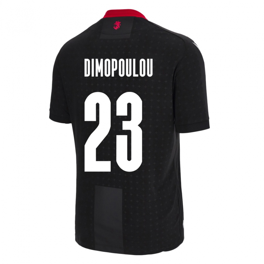 Kinderen Georgia Salomi Dimopoulou #23 Zwart Uitshirt Uittenue 24-26 T-Shirt België