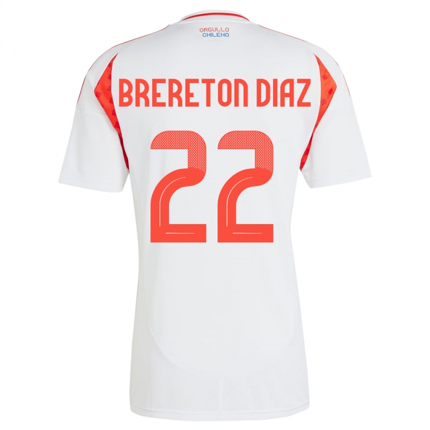 Kinderen Chili Ben Brereton Díaz #22 Wit Uitshirt Uittenue 24-26 T-Shirt België