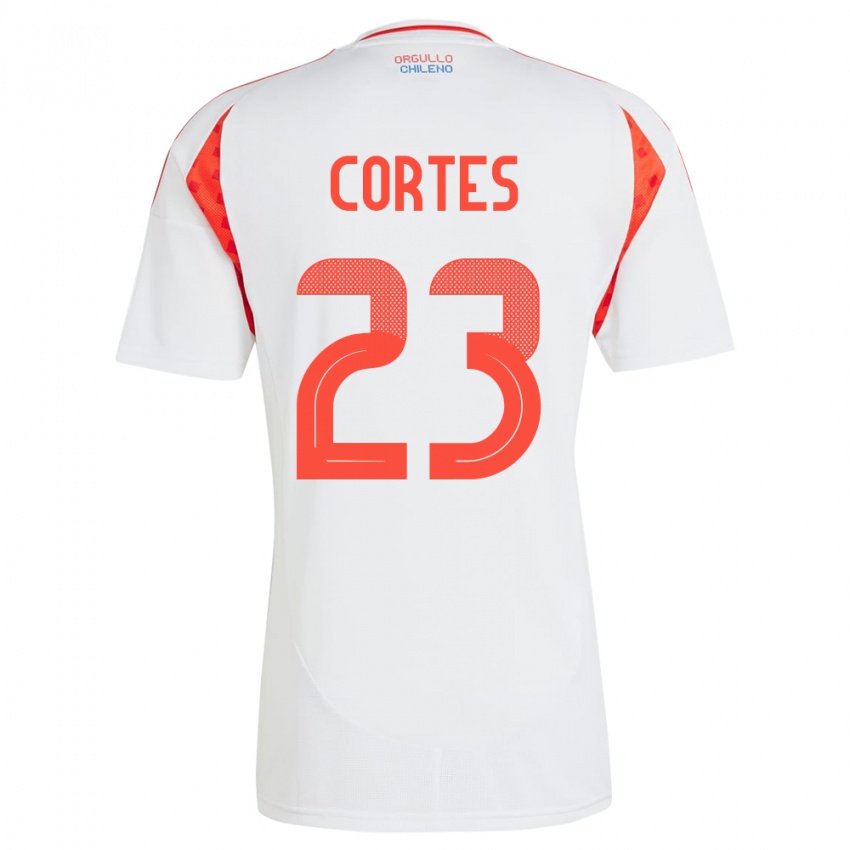 Kinderen Chili Brayan Cortés #23 Wit Uitshirt Uittenue 24-26 T-Shirt België