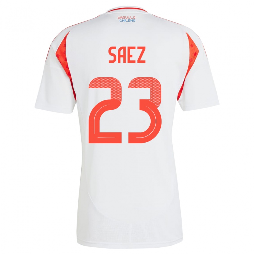 Kinderen Chili Ignacio Sáez #23 Wit Uitshirt Uittenue 24-26 T-Shirt België