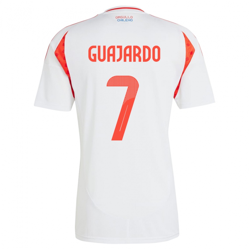 Kinderen Chili Paolo Guajardo #7 Wit Uitshirt Uittenue 24-26 T-Shirt België