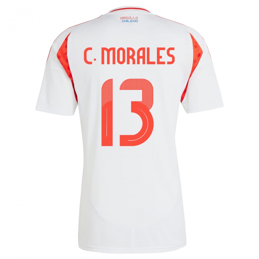 Kinderen Chili Cristián Morales #13 Wit Uitshirt Uittenue 24-26 T-Shirt België