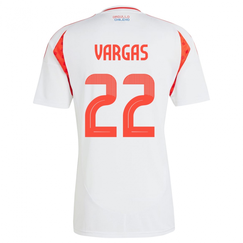 Kinderen Chili Diego Vargas #22 Wit Uitshirt Uittenue 24-26 T-Shirt België