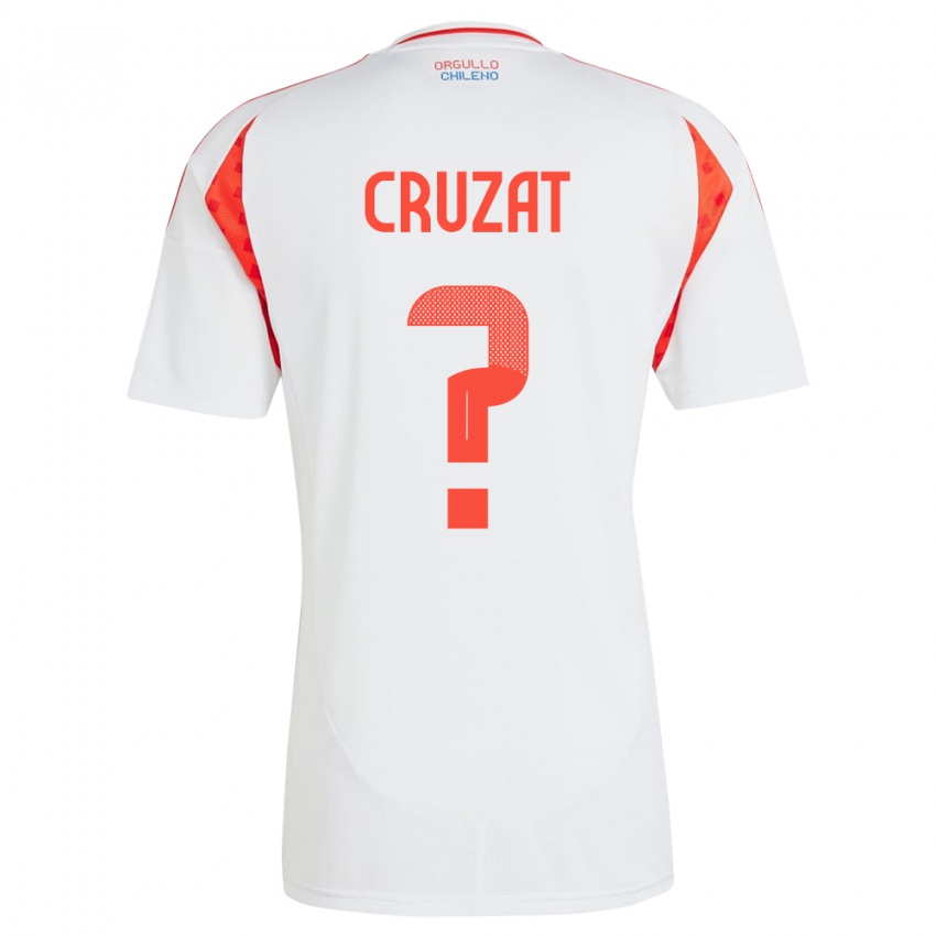 Kinderen Chili Ignacio Cruzat #0 Wit Uitshirt Uittenue 24-26 T-Shirt België