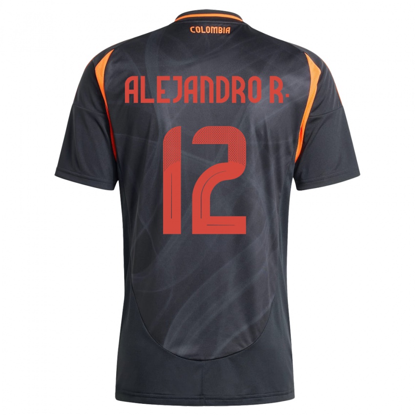 Kinderen Colombia Alejandro Rodríguez #12 Zwart Uitshirt Uittenue 24-26 T-Shirt België