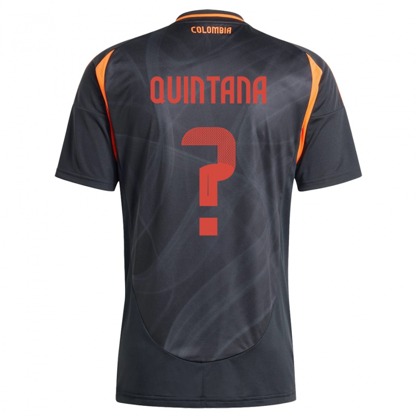 Kinderen Colombia Juan Quintana #0 Zwart Uitshirt Uittenue 24-26 T-Shirt België