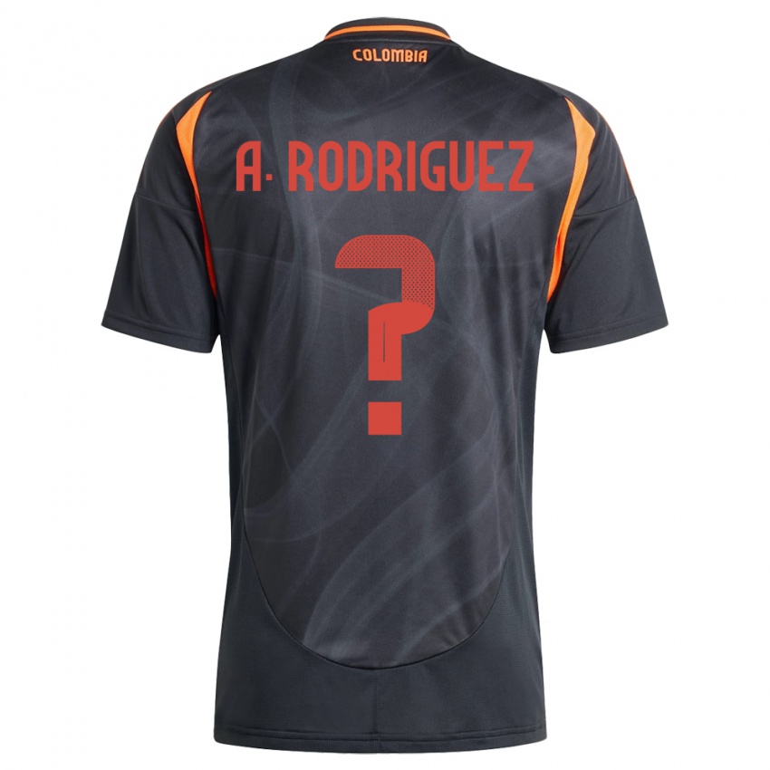 Kinder Kolumbien Andrés Rodríguez #0 Schwarz Auswärtstrikot Trikot 24-26 T-Shirt Belgien