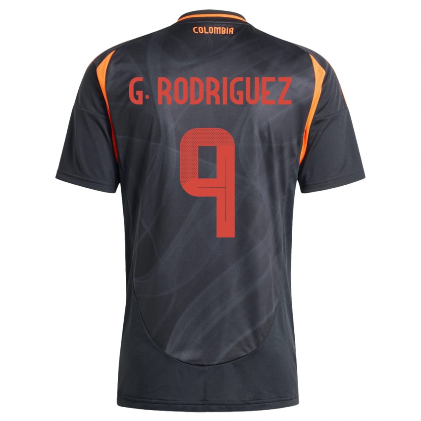 Kinder Kolumbien Gabriela Rodríguez #9 Schwarz Auswärtstrikot Trikot 24-26 T-Shirt Belgien