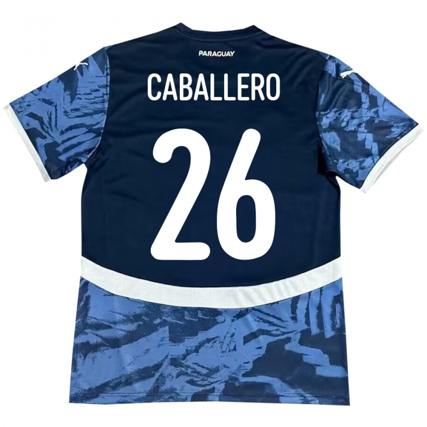 Kinderen Paraguay Hernesto Caballero #26 Blauw Uitshirt Uittenue 24-26 T-Shirt België