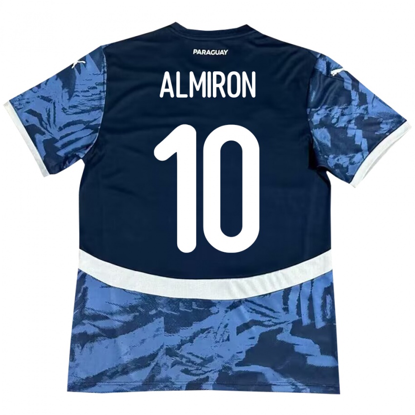 Kinderen Paraguay Miguel Almirón #10 Blauw Uitshirt Uittenue 24-26 T-Shirt België