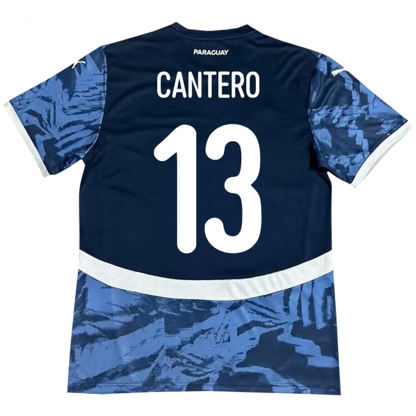 Kinderen Paraguay Alexis Cantero #13 Blauw Uitshirt Uittenue 24-26 T-Shirt België