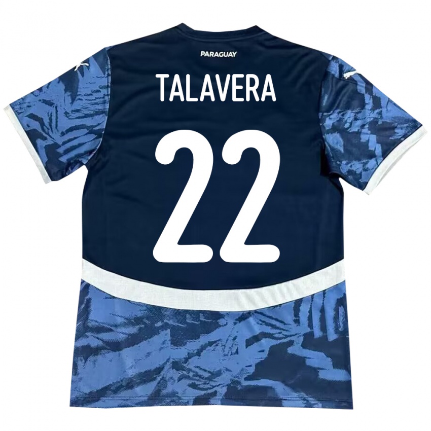 Kinderen Paraguay Javier Talavera #22 Blauw Uitshirt Uittenue 24-26 T-Shirt België