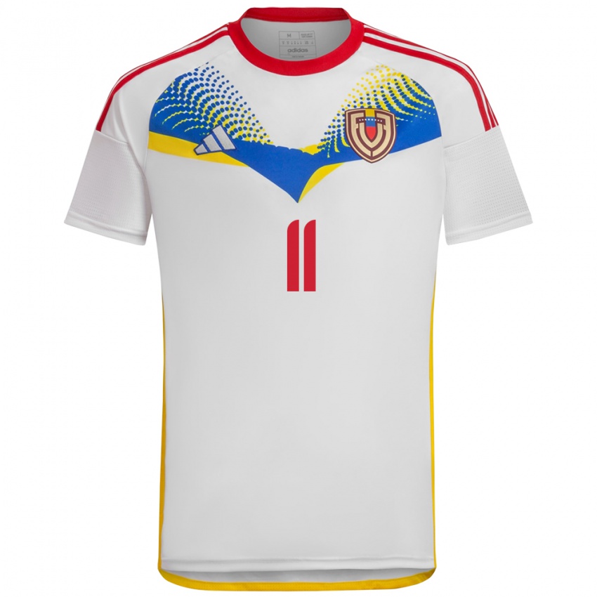 Kinder Venezuela Raiderlin Carrasco #11 Weiß Auswärtstrikot Trikot 24-26 T-Shirt Belgien