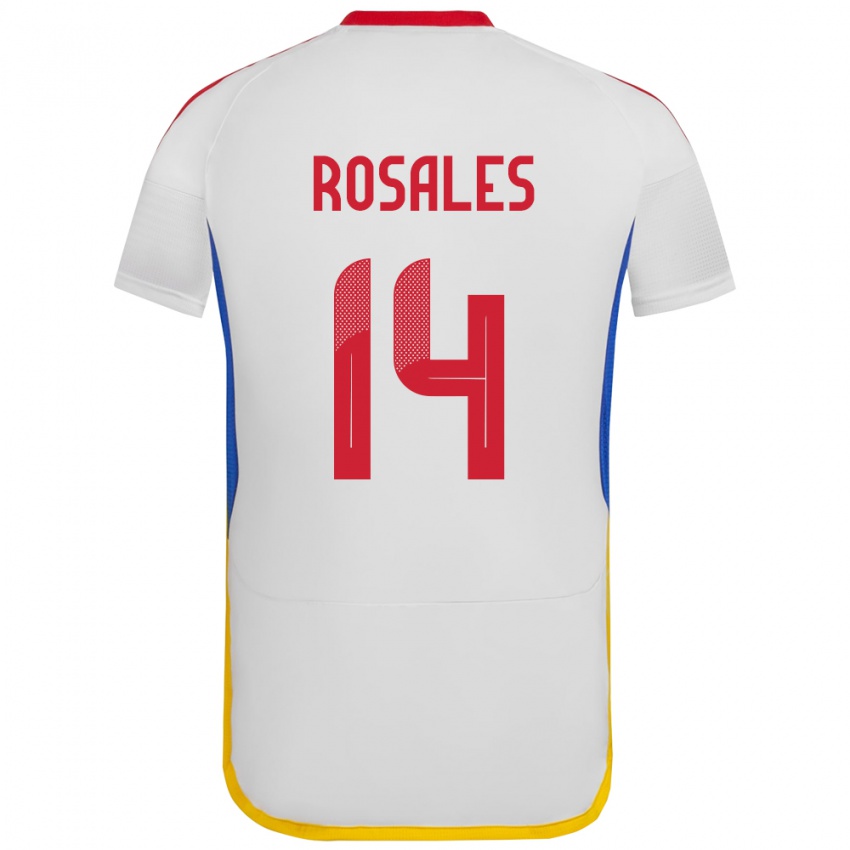 Kinderen Venezuela Roberto Rosales #14 Wit Uitshirt Uittenue 24-26 T-Shirt België