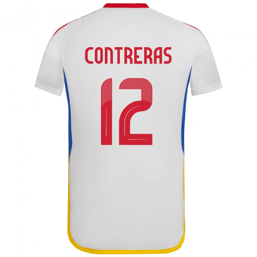 Kinderen Venezuela José Contreras #12 Wit Uitshirt Uittenue 24-26 T-Shirt België