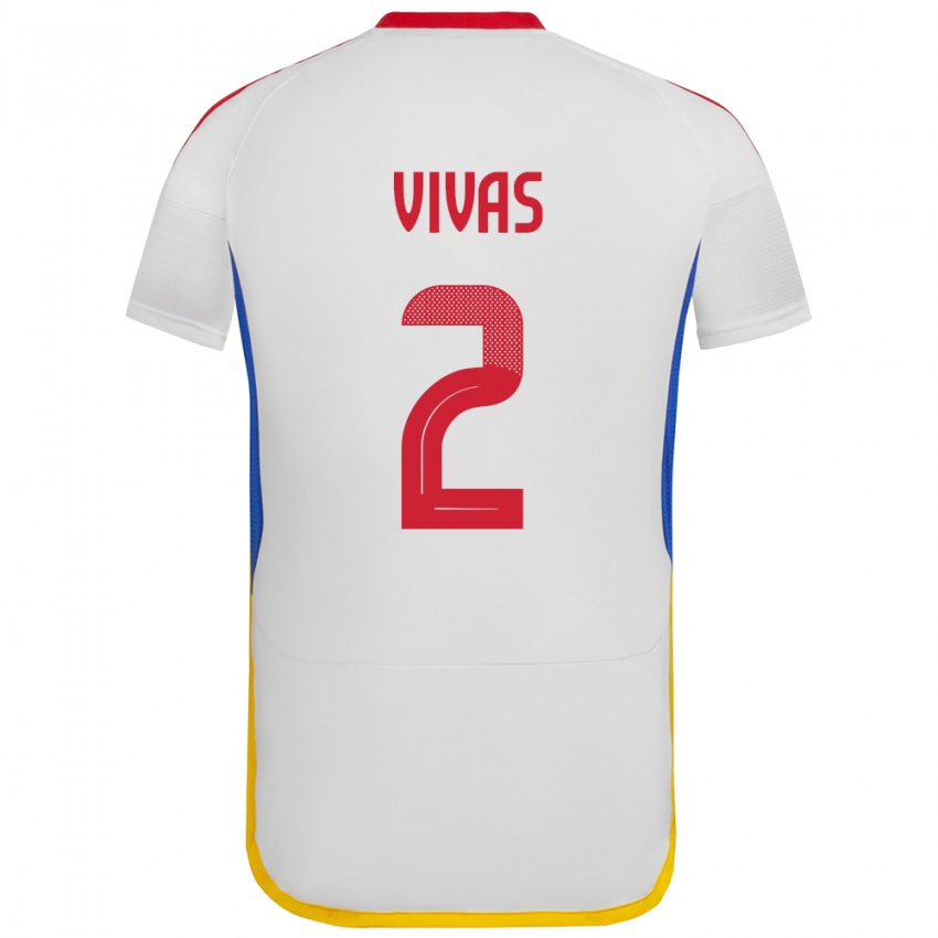 Kinderen Venezuela Carlos Vivas #2 Wit Uitshirt Uittenue 24-26 T-Shirt België