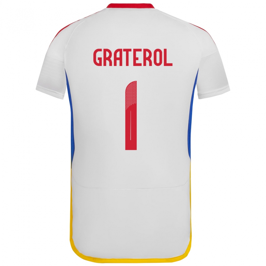 Kinderen Venezuela Joel Graterol #1 Wit Uitshirt Uittenue 24-26 T-Shirt België