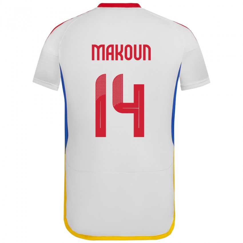 Kinderen Venezuela Christian Makoun #14 Wit Uitshirt Uittenue 24-26 T-Shirt België