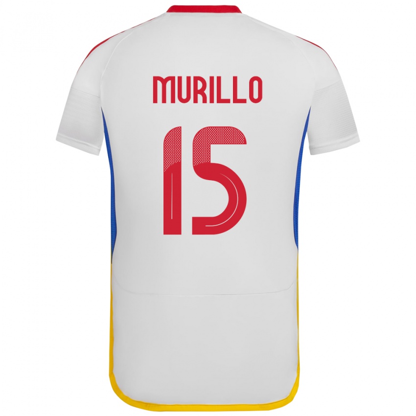 Kinderen Venezuela Jhon Murillo #15 Wit Uitshirt Uittenue 24-26 T-Shirt België