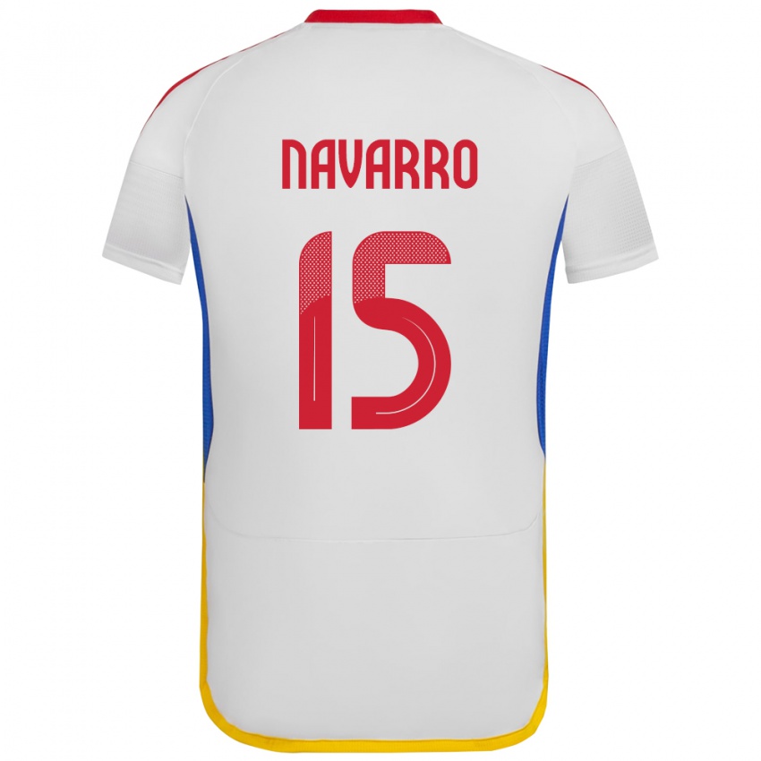 Kinderen Venezuela Miguel Navarro #15 Wit Uitshirt Uittenue 24-26 T-Shirt België