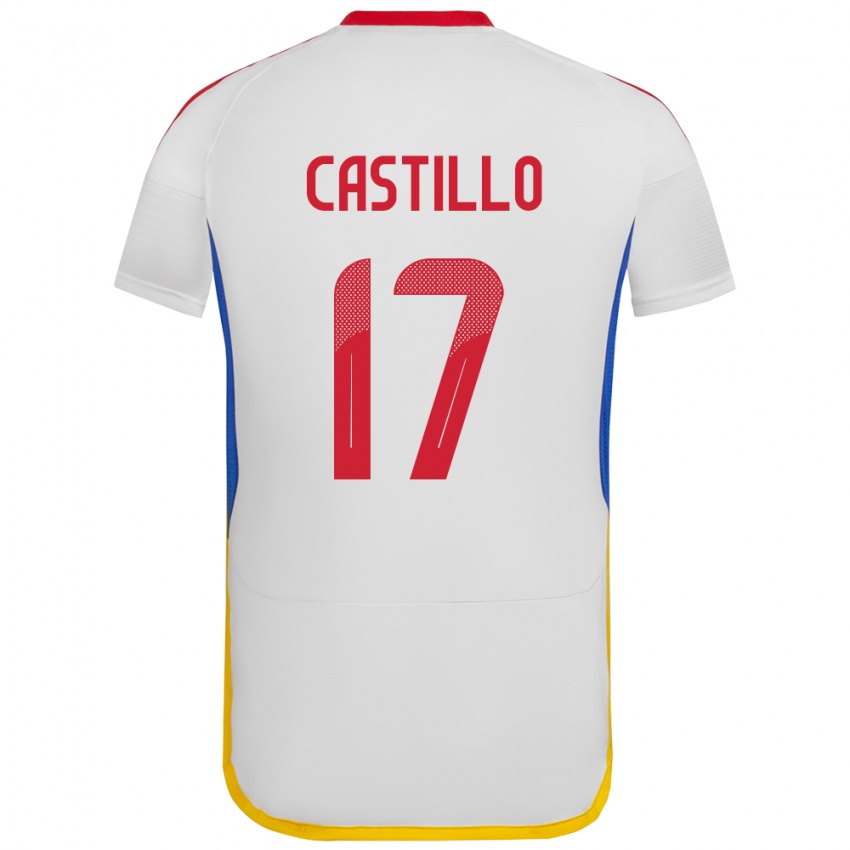 Kinderen Venezuela Edson Castillo #17 Wit Uitshirt Uittenue 24-26 T-Shirt België