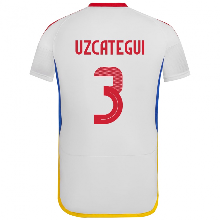 Kinderen Venezuela Rafael Uzcátegui #3 Wit Uitshirt Uittenue 24-26 T-Shirt België