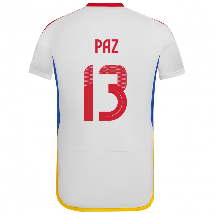 Kinderen Venezuela Jesús Paz #13 Wit Uitshirt Uittenue 24-26 T-Shirt België