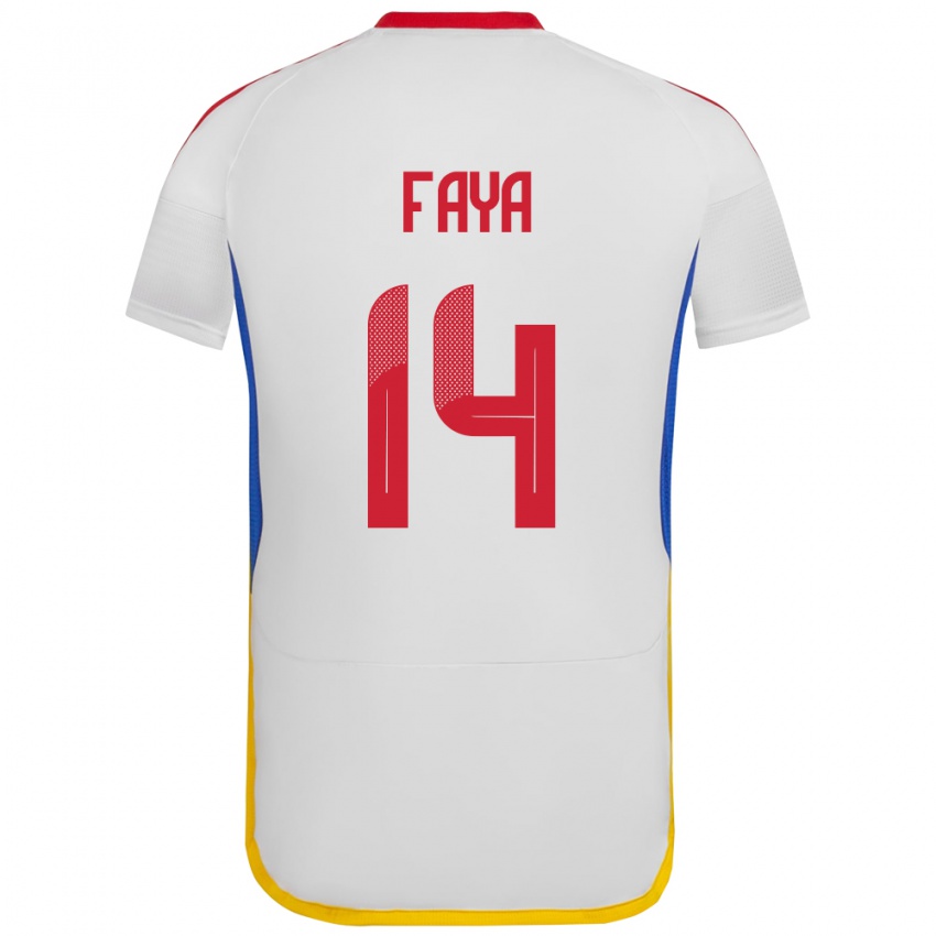 Kinderen Venezuela Carlos Faya #14 Wit Uitshirt Uittenue 24-26 T-Shirt België