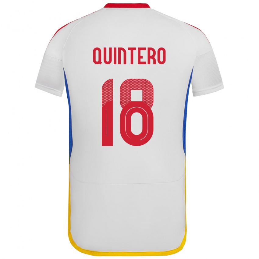 Kinderen Venezuela Jesús Quintero #18 Wit Uitshirt Uittenue 24-26 T-Shirt België