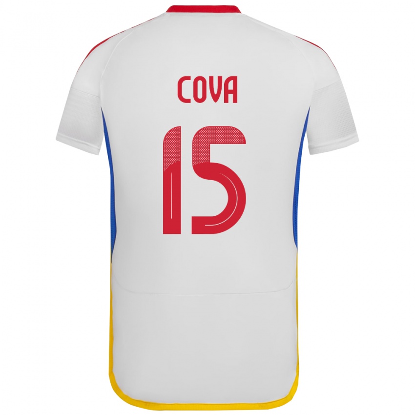 Kinder Venezuela Adrián Cova #15 Weiß Auswärtstrikot Trikot 24-26 T-Shirt Belgien