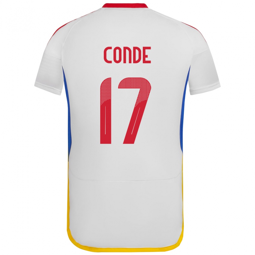 Kinderen Venezuela Óscar Conde #17 Wit Uitshirt Uittenue 24-26 T-Shirt België