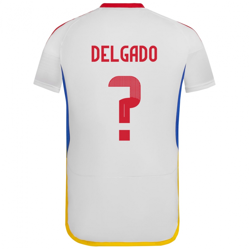 Kinderen Venezuela Álex Delgado #0 Wit Uitshirt Uittenue 24-26 T-Shirt België