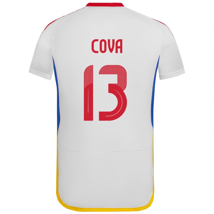 Kinder Venezuela Alejandro Cova #13 Weiß Auswärtstrikot Trikot 24-26 T-Shirt Belgien