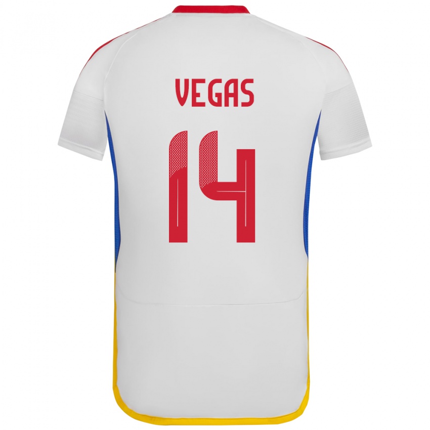 Kinderen Venezuela Miguel Vegas #14 Wit Uitshirt Uittenue 24-26 T-Shirt België