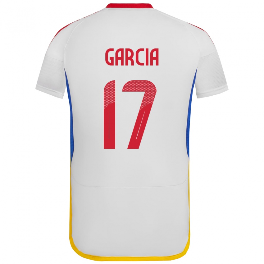 Kinder Venezuela Gabriela García #17 Weiß Auswärtstrikot Trikot 24-26 T-Shirt Belgien