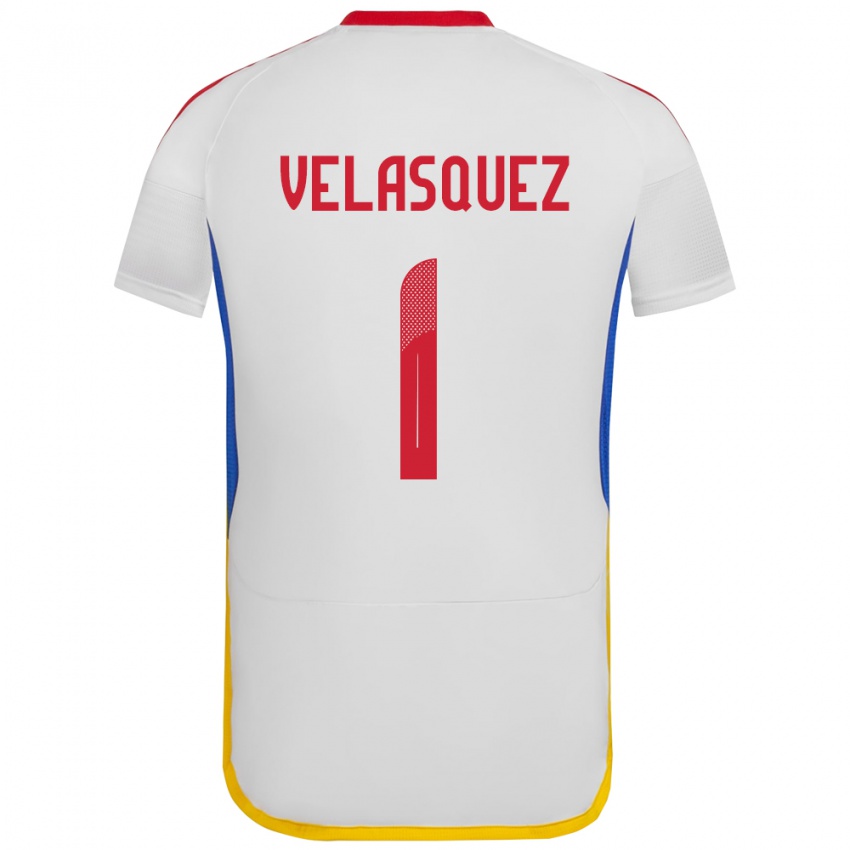 Kinderen Venezuela Yessica Velásquez #1 Wit Uitshirt Uittenue 24-26 T-Shirt België