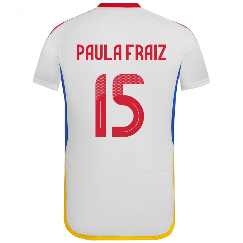 Kinderen Venezuela Ana Paula Fraiz #15 Wit Uitshirt Uittenue 24-26 T-Shirt België