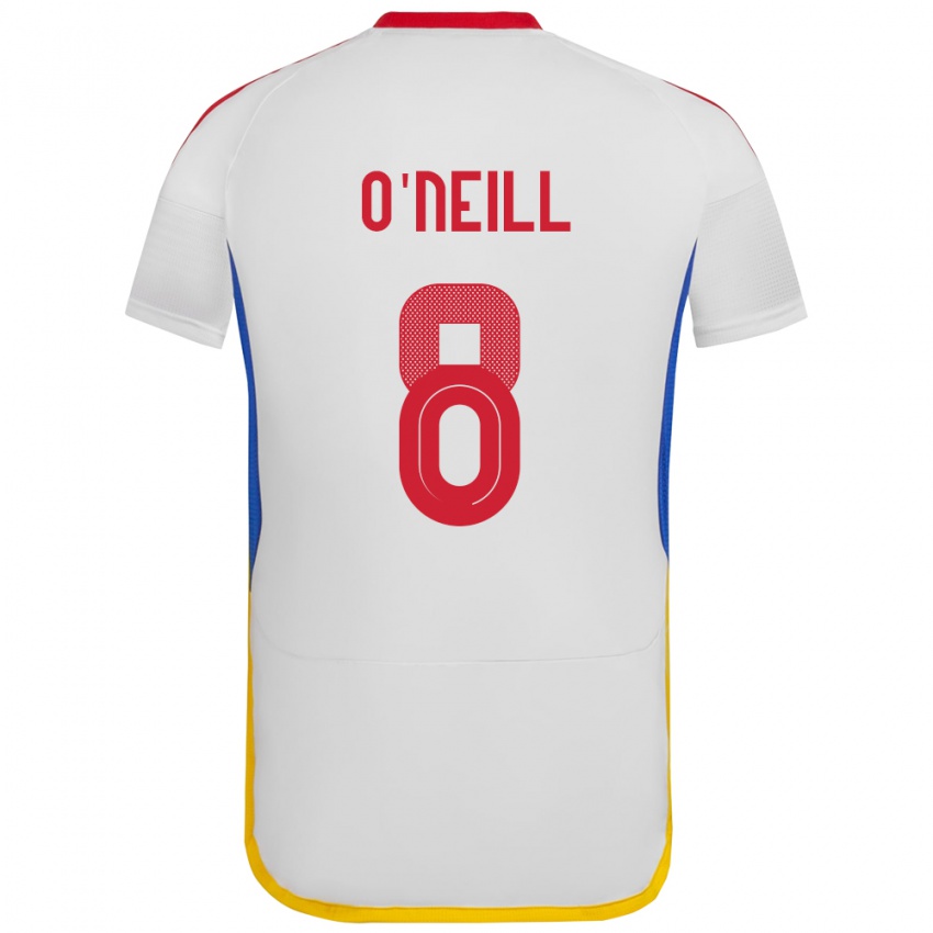 Kinder Venezuela Sonia O'neill #8 Weiß Auswärtstrikot Trikot 24-26 T-Shirt Belgien