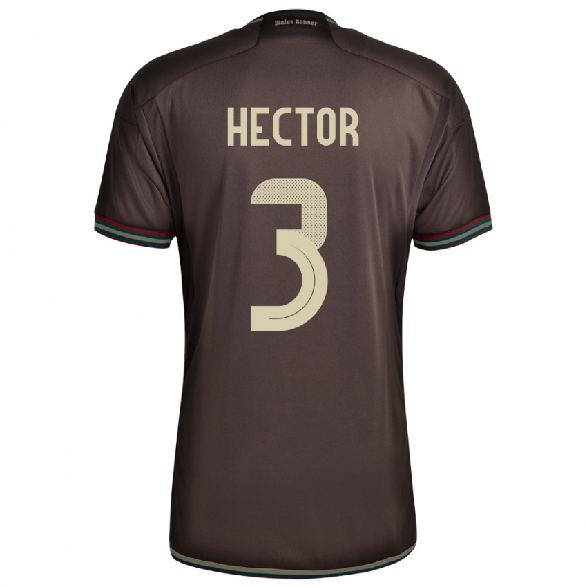 Kinderen Jamaica Michael Hector #3 Nachtbruin Uitshirt Uittenue 24-26 T-Shirt België