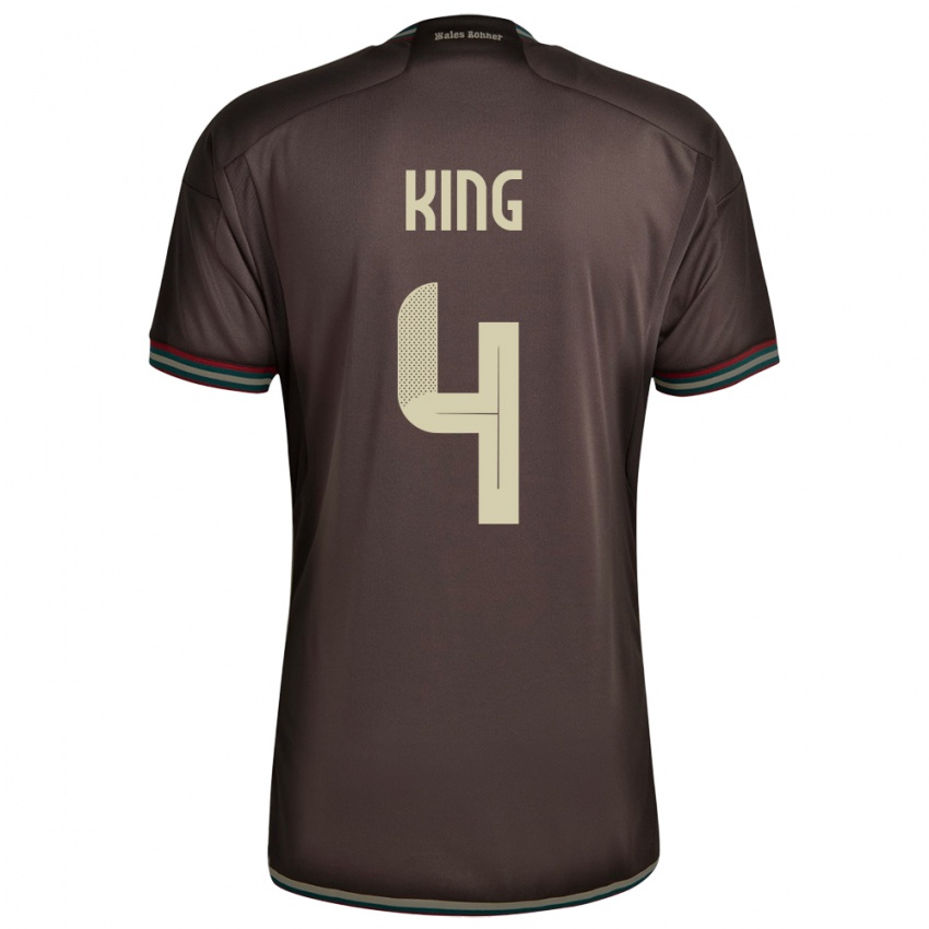 Kinderen Jamaica Richard King #4 Nachtbruin Uitshirt Uittenue 24-26 T-Shirt België