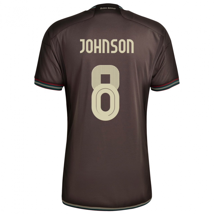 Kinderen Jamaica Daniel Johnson #8 Nachtbruin Uitshirt Uittenue 24-26 T-Shirt België