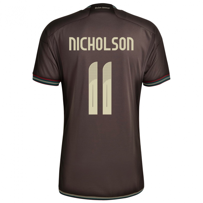 Kinderen Jamaica Shamar Nicholson #11 Nachtbruin Uitshirt Uittenue 24-26 T-Shirt België