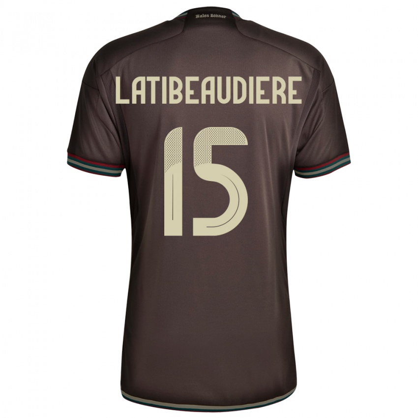 Kinderen Jamaica Joel Latibeaudiere #15 Nachtbruin Uitshirt Uittenue 24-26 T-Shirt België