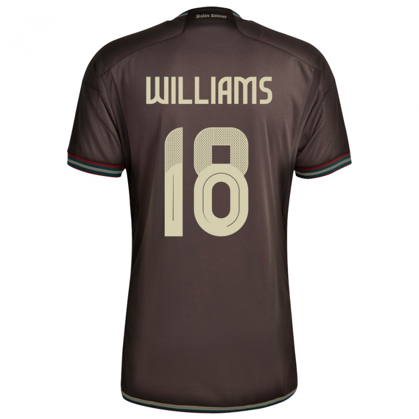 Kinderen Jamaica Romario Williams #18 Nachtbruin Uitshirt Uittenue 24-26 T-Shirt België