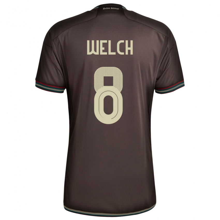 Kinderen Jamaica Makai Welch #8 Nachtbruin Uitshirt Uittenue 24-26 T-Shirt België